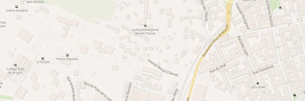 Plan du 22 Av Benoit Charvet à Saint-Étienne