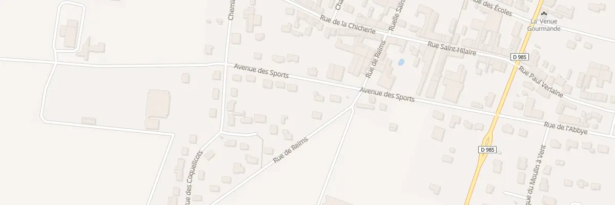 Plan du 18A Av des Sports à Juniville