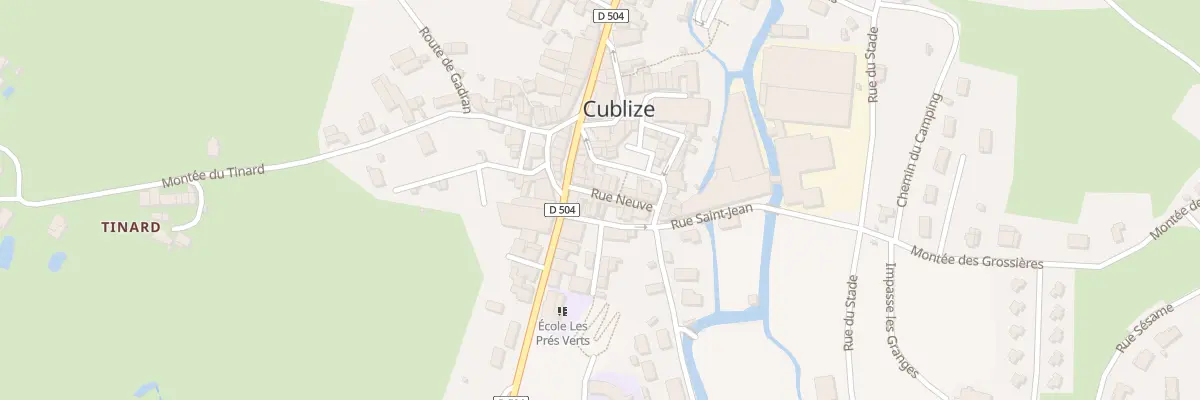 Plan du 8 Rue Neuve à Cublize