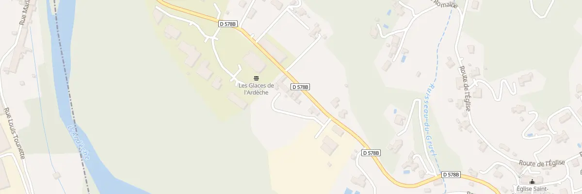 Plan du 103 Rte de Vals à Ucel