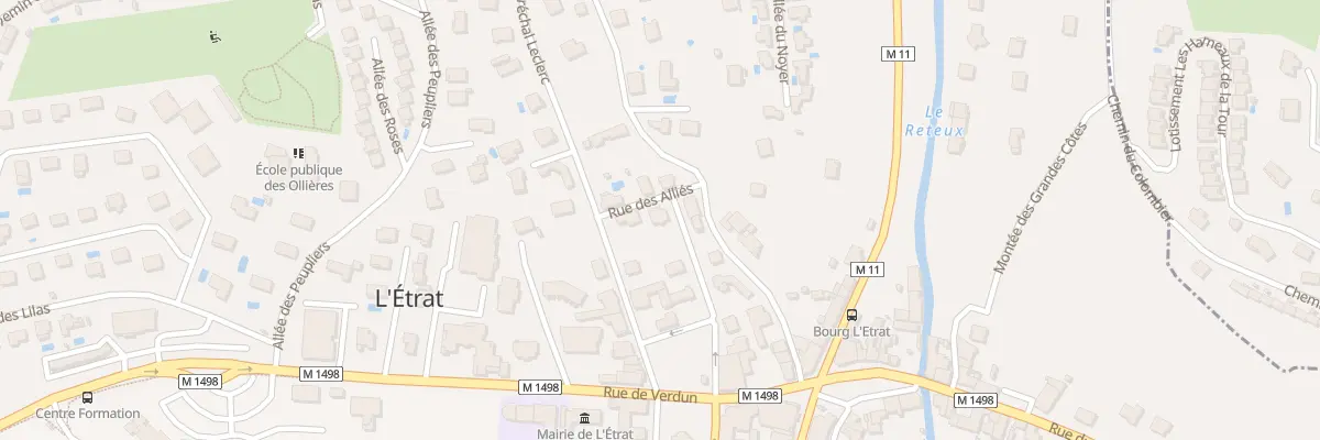 Plan du 4 Rue des Alliés à L’Étrat