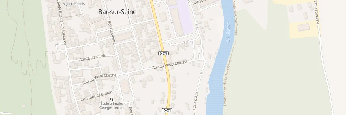 Plan du 26 Av Du Professeur Paul Portier à Bar-sur-Seine