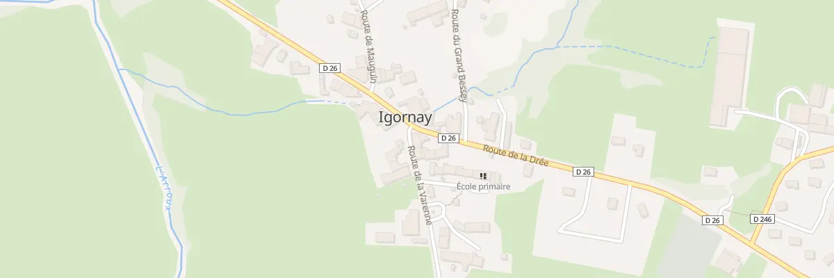 Plan du 30 Rte de la Drée à Igornay