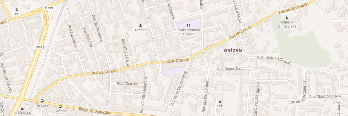 Plan du 45 Rue de Grézan à Nîmes