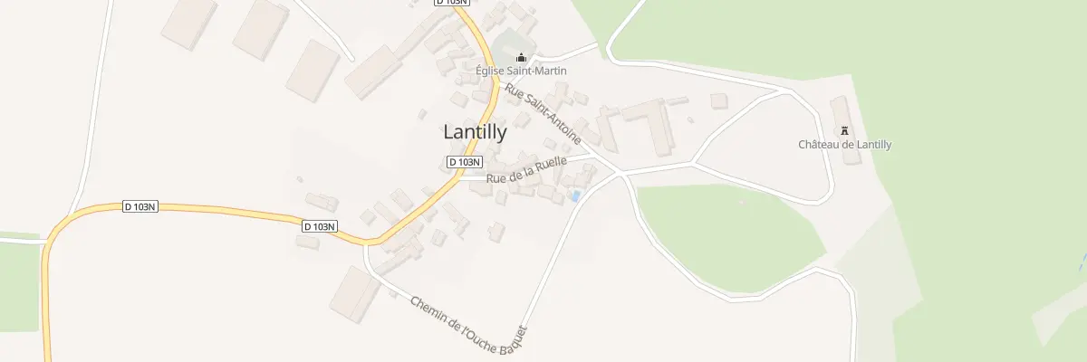 Plan du 8 Rue de la Ruelle à Lantilly