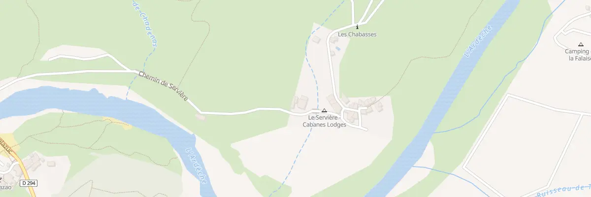 Plan du 5001 Serviere à Balazuc