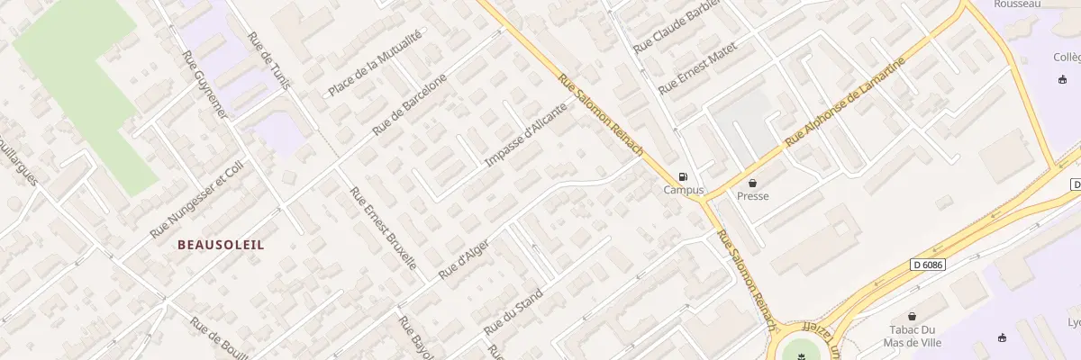 Plan du 317 Rue d’Alger à Nîmes
