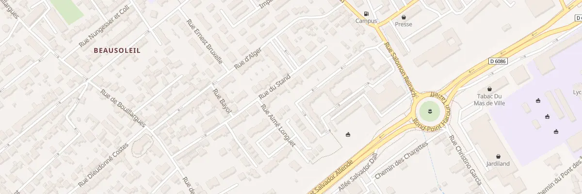 Plan du 30 Rue du Stand à Nîmes