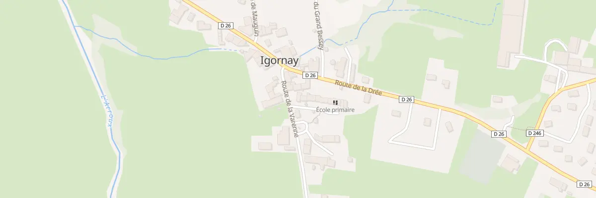 Plan du 1 Imp de l’Ecole à Igornay