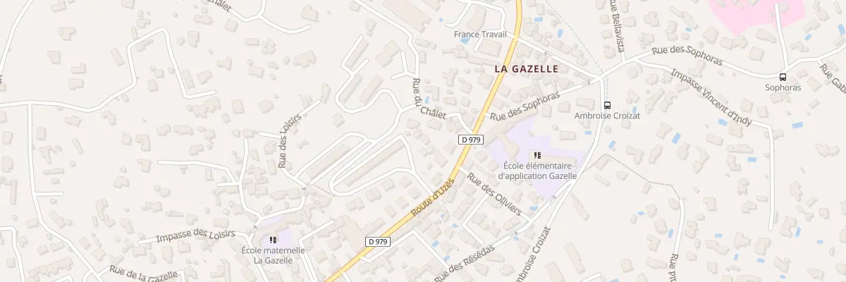 Plan du 95B Rte d’Uzès à Nîmes