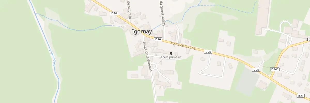 Plan du 3 Imp de l’Ecole à Igornay