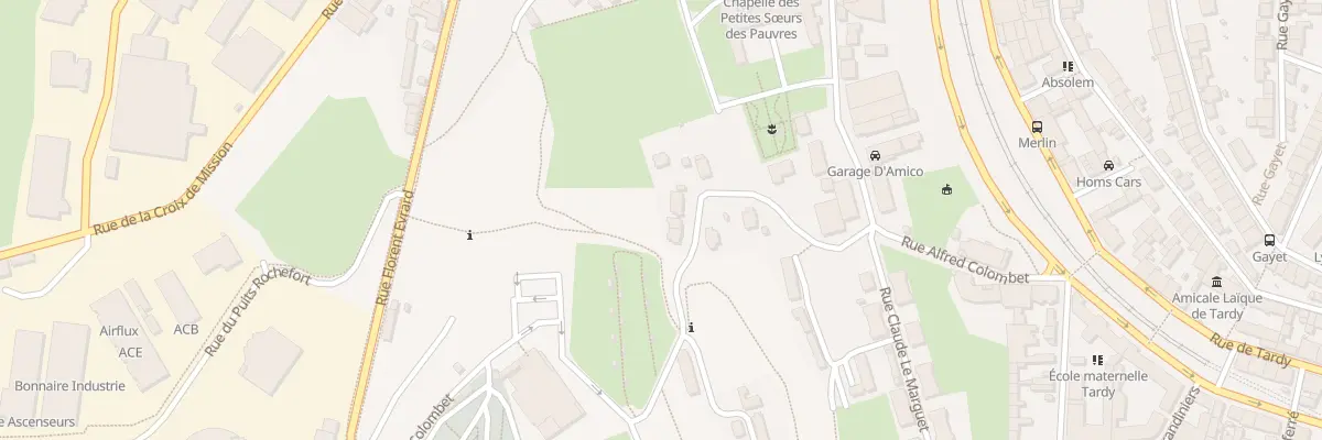 Plan du 22 Rue Alfred Colombet à Saint-Étienne