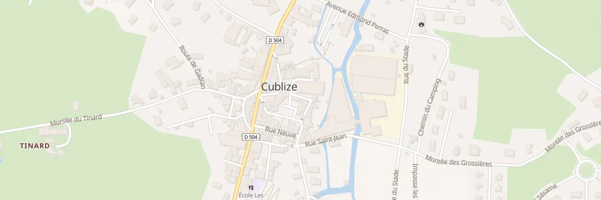 Plan du 7 Rue du Midi à Cublize