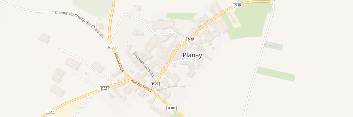 Plan du 9007 Rue de l’Ecole à Planay