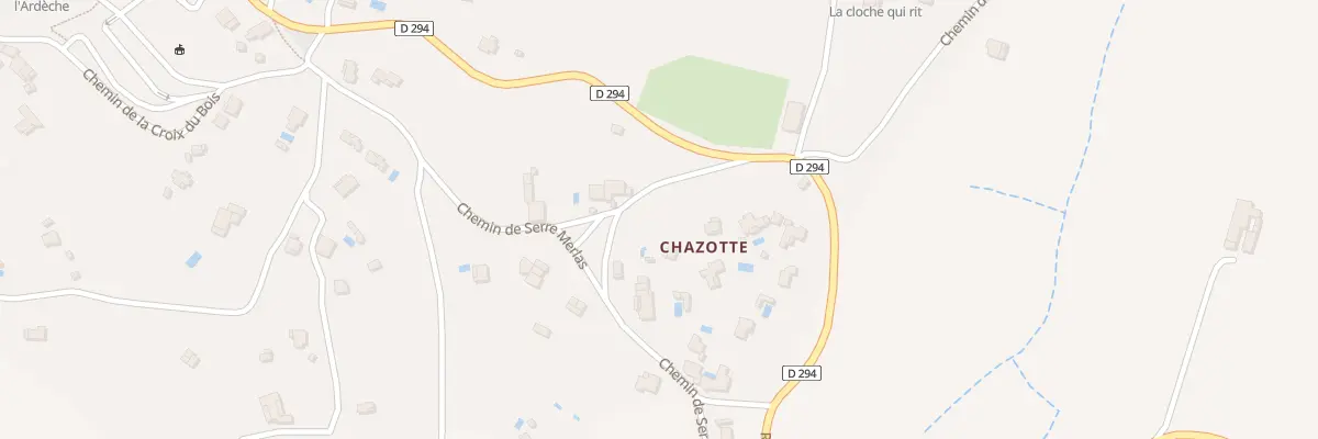 Plan du 87 Che de la Chazotte à Balazuc