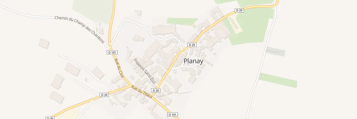 Plan du 10 Rue des Courlis à Planay