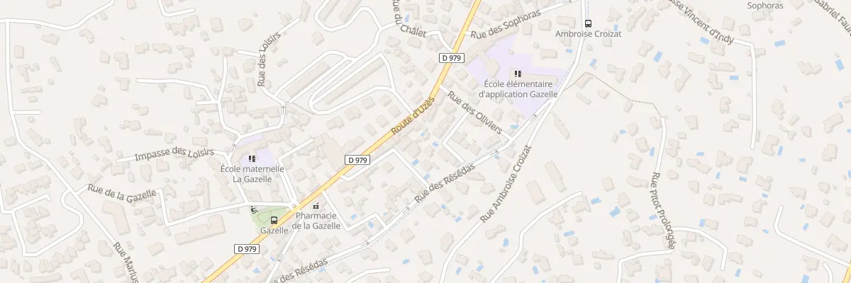 Plan du 10 Rue des Palmiers à Nîmes