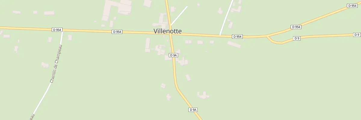 Plan du 1 Rte de Saint - Euphrône à Villars-et-Villenotte