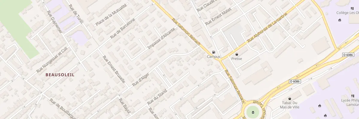 Plan du 354 Rue d’Alger à Nîmes