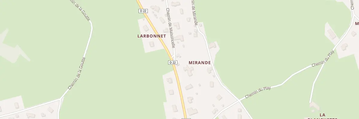 Plan du 16 Che de Maisoncelle à Saint-Romain-les-Atheux