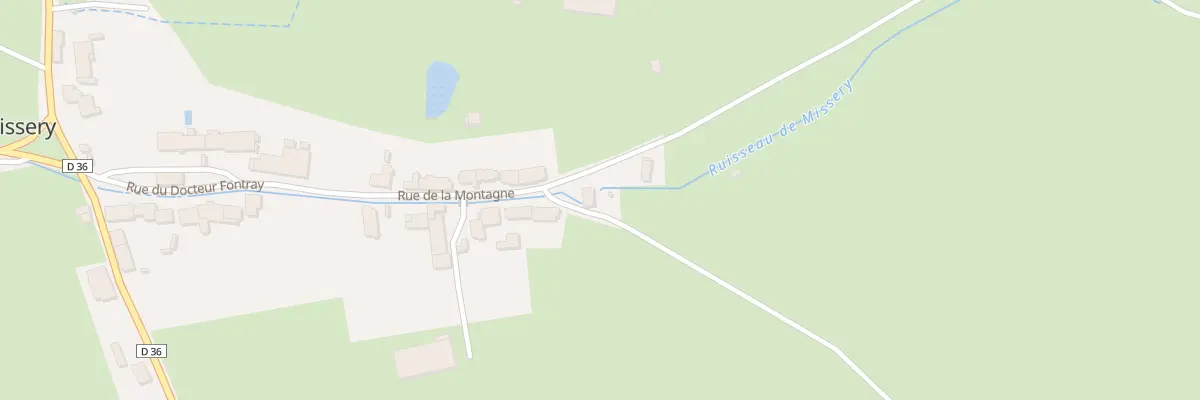 Plan du 22 Rue de la Montagne (Missere) à Missery