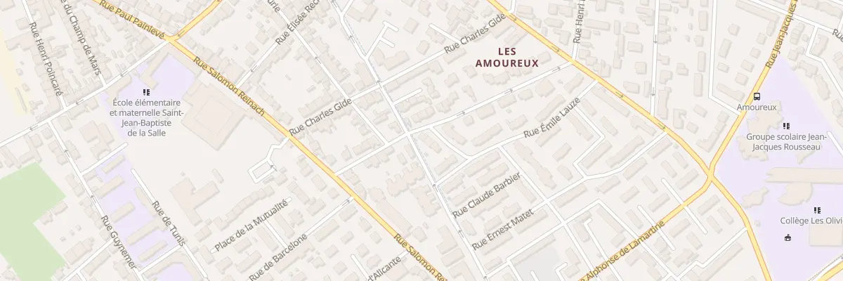 Plan du 2 Rue Emile Lauze à Nîmes