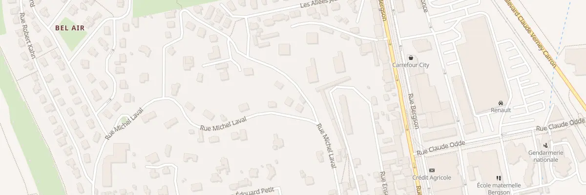 Plan du 3 Rue Michel Laval prolongée à Saint-Étienne