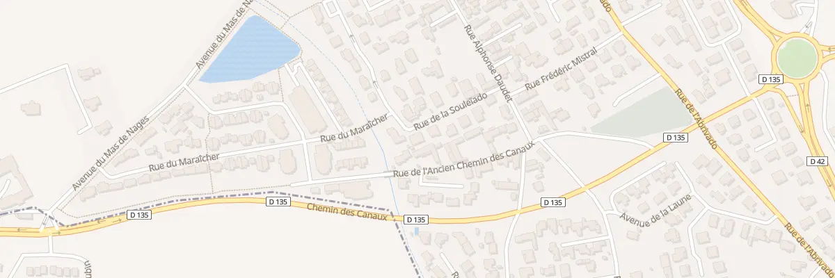 Plan du 380 Rue de la Souleïado à Caissargues