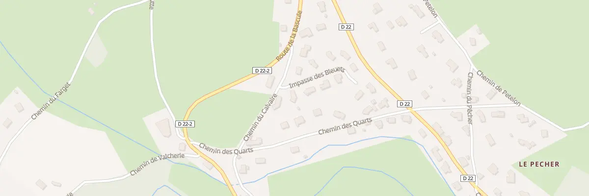 Plan du 8 Imp des Bleuets à Saint-Romain-les-Atheux