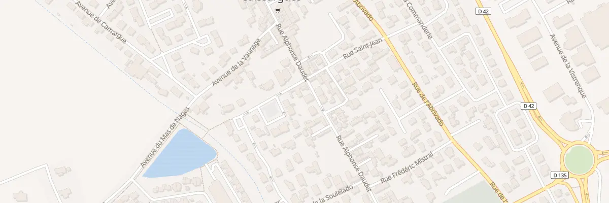 Plan du 166 Rue Alphonse Daudet à Caissargues