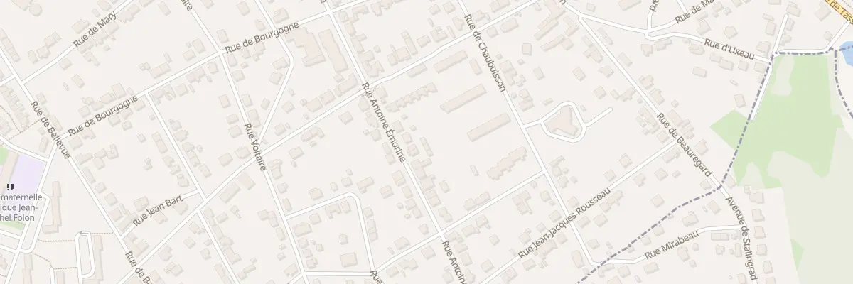 Plan du 33B Rue Antoine Emorine à Montceau-les-Mines