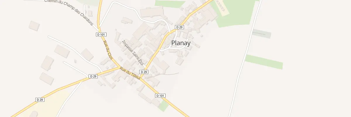 Plan du 2 Imp du Prieuré à Planay