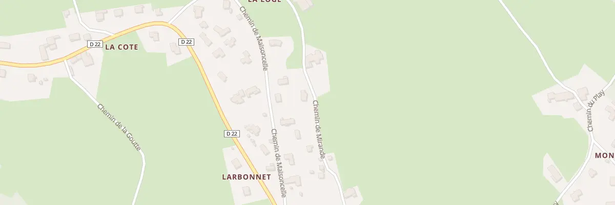 Plan du 347 Che de Mirande à Saint-Romain-les-Atheux