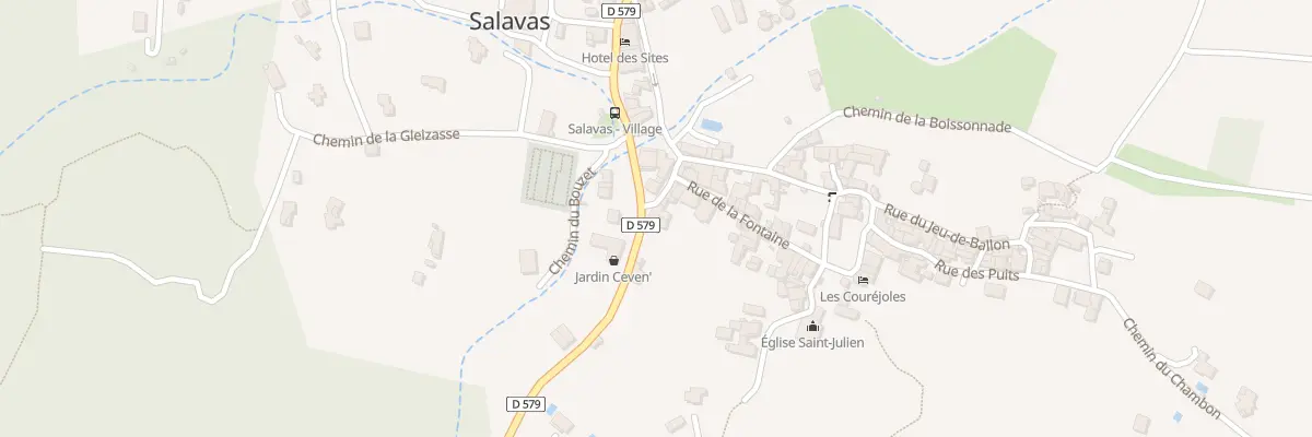 Plan du 185 Rue du Jeu-de-Ballon à Salavas