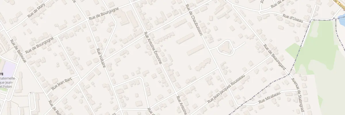 Plan du 33 Rue Antoine Emorine à Montceau-les-Mines