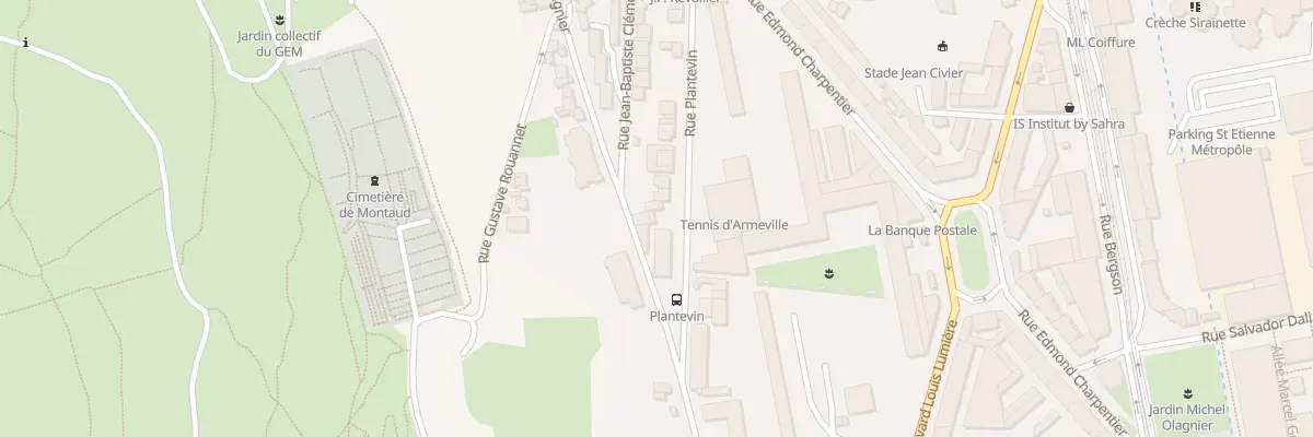 Plan du 20 Rue Pierre Madignier à Saint-Étienne