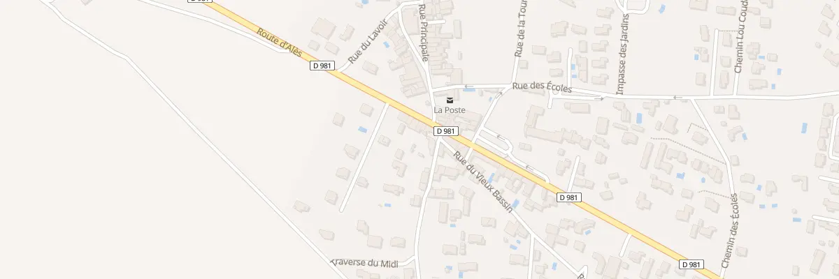 Plan du 5 Rte d’Alès à Montaren-et-Saint-Médiers