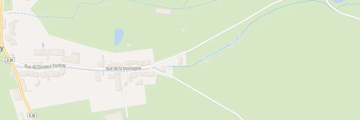 Plan du 24 Rue de la Montagne (Missere) à Missery
