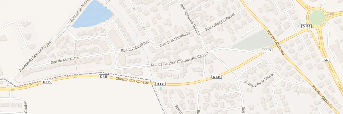 Plan du 77 Rue de l’Anc Chem des Canaux à Caissargues