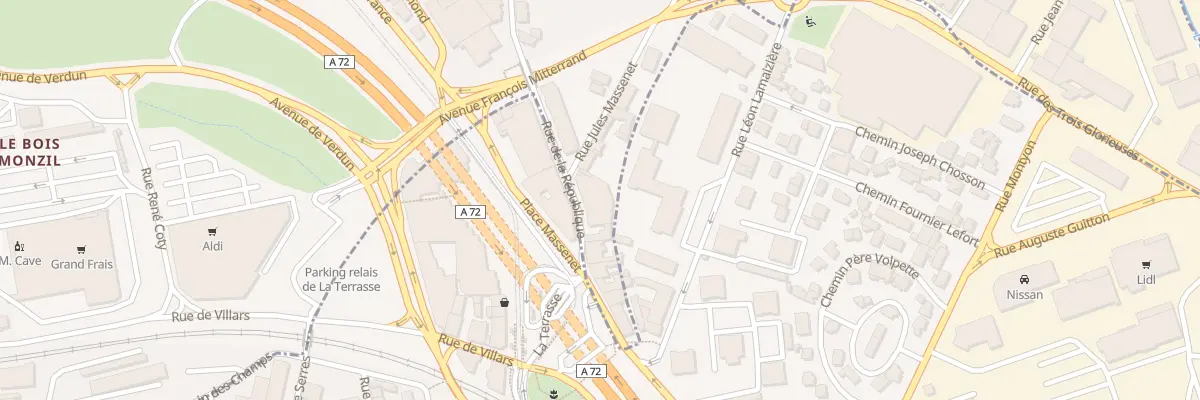 Plan du 39 Rue de la Republique à Saint-Priest-en-Jarez