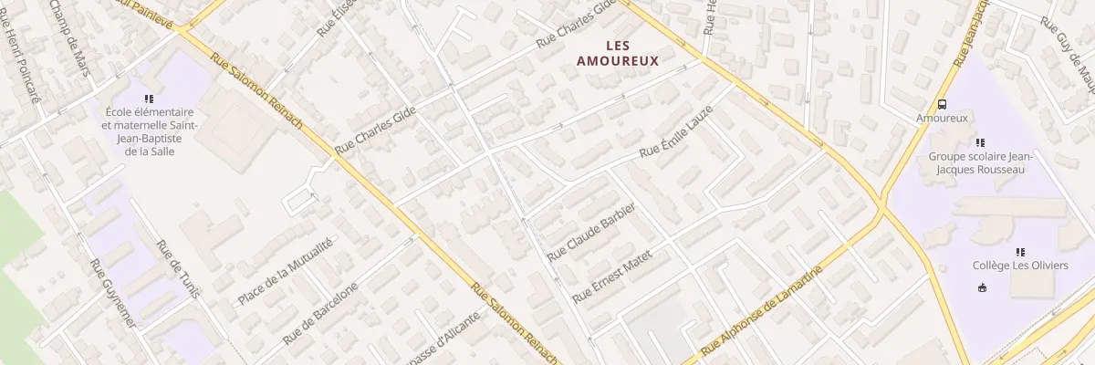 Plan du 8 Rue Emile Lauze à Nîmes