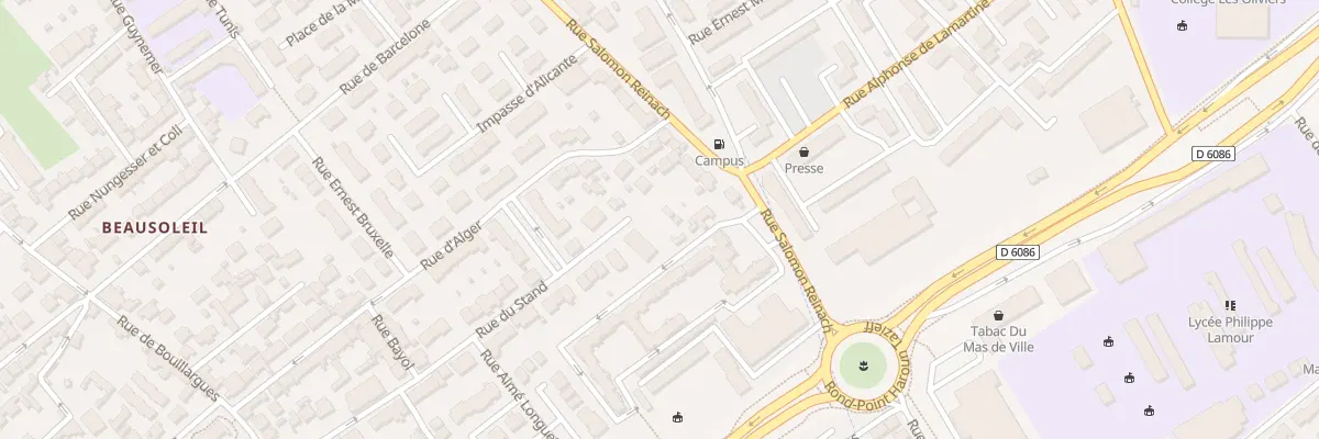 Plan du 50 Rue du Stand à Nîmes