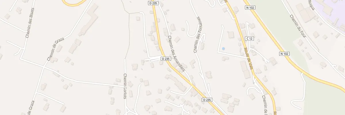 Plan du 8 Rte de Lazuel à Aubenas