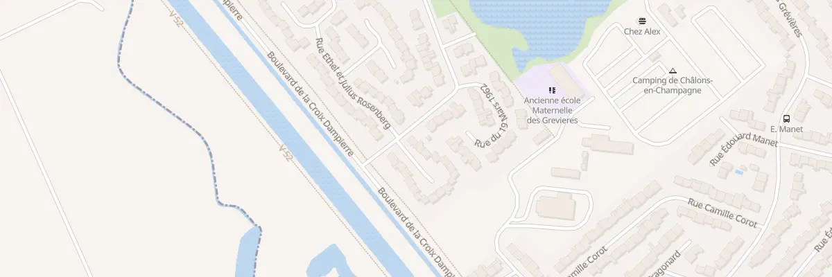 Plan du 1 Rue des Martyrs de Soweto à Châlons-en-Champagne