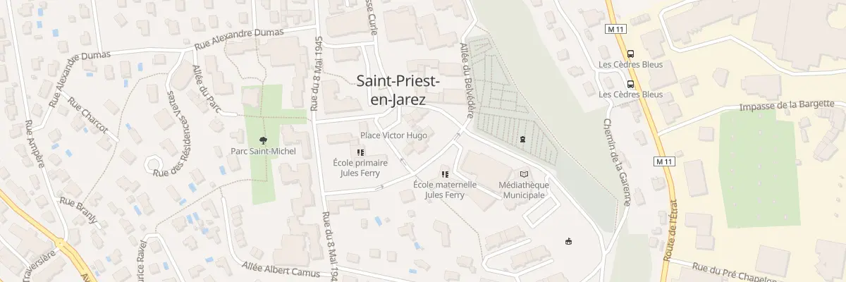 Plan du 5 Av Jules Ferry à Saint-Priest-en-Jarez