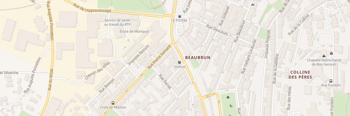Plan du 4 Bd Martin Bernard à Saint-Étienne