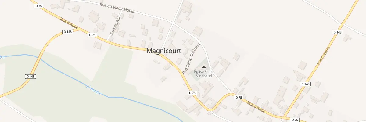 Plan du 22 Rue d’Aube à Magnicourt