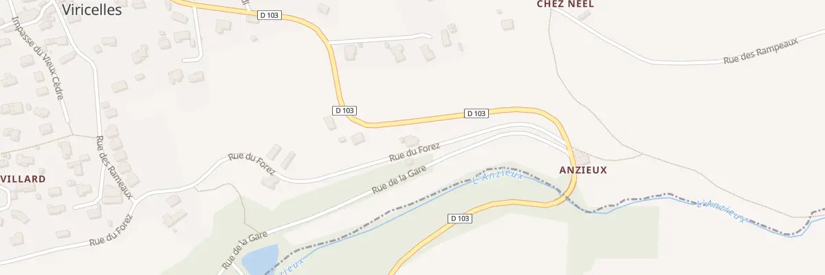 Plan du 170 Rue du Forez à Viricelles