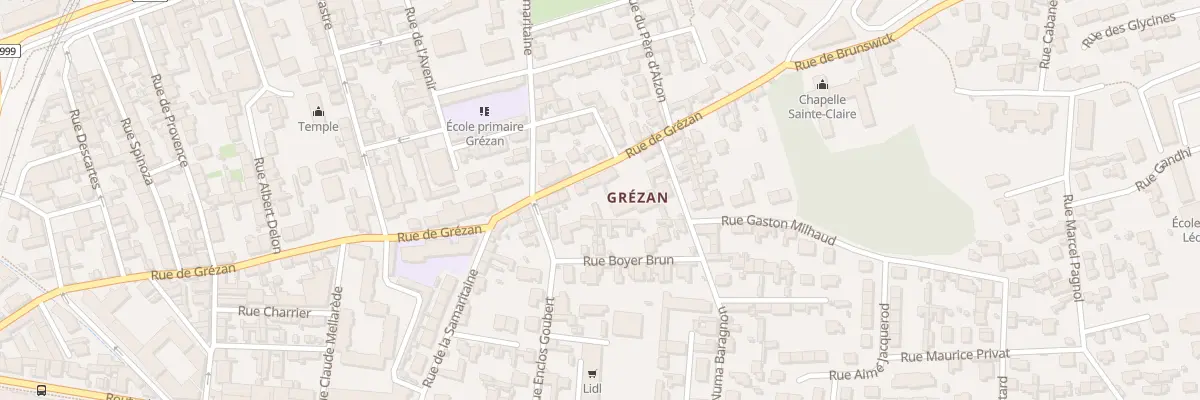 Plan du 58 Rue de Grézan à Nîmes