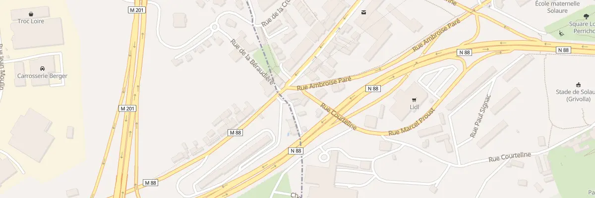 Plan du 117 Rue Ambroise Pare à Saint-Étienne